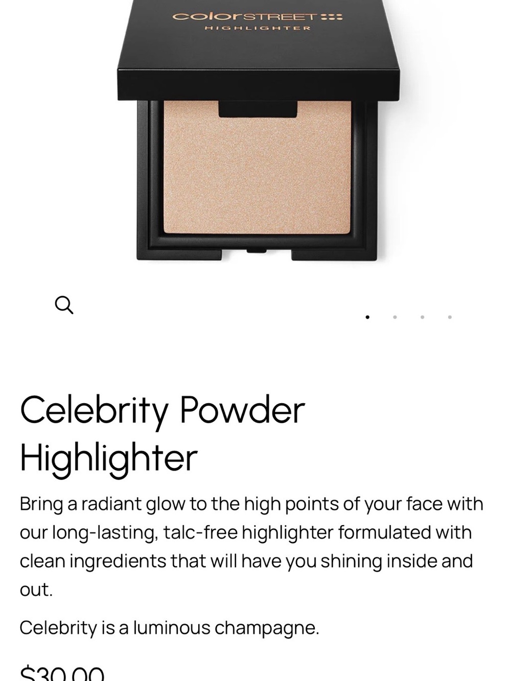 Color Street Celebrity Powder Highlighter - Luminous Champagne